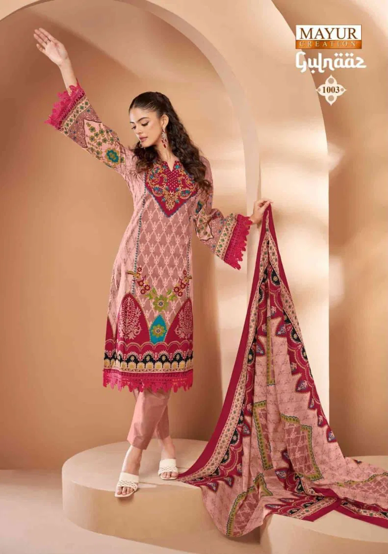 Gulnaaz Vol 1 By Mayur Cotton Printed Surat Dress Material Wholesale Market